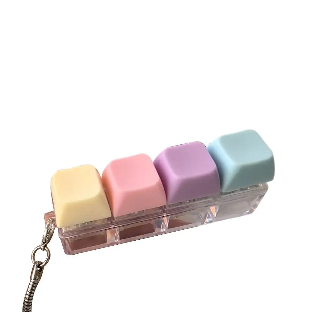 Pastel Cube Fidget Keychain