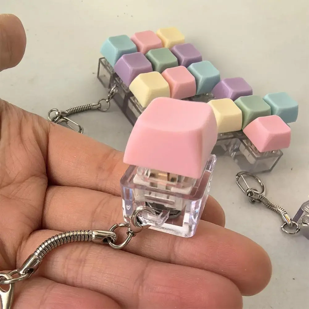 Pastel Cube Fidget Keychain